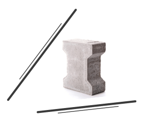 Тротуарна бруківка «Подвійне Т»