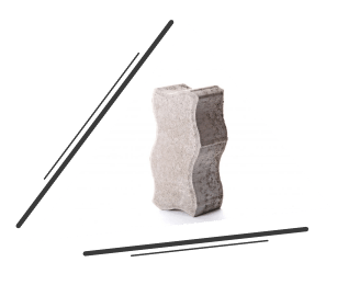 Тротуарна бруківка «Хвиля»